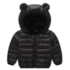 Winter Thicken Kids Jackets For Girls Coats Boys Jackets Plus Cashmere Jackets Toddler Hooded Outerwear Infant Children Clothes H0909