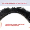 Dianqi Front sintetico Front toupee Transparent Natural Hairtine Men V Loop Hair Maschio 210108298364