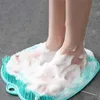Foot Massage Shower Footpad Silicone Bath Massage Cushion Brush Anti-slip for Lazy Wash Feet Clean Dead Skin Bathroom 210724