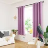 Solido piccolo tende corta blackout per tende da cucina finestra soggiorno trattamenti camera da letto tende per decorazioni per la casa 210913
