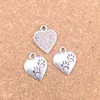 109st antikviteter Silver Bronze Plated Heart Foot Feet Charms Pendant DIY Halsband Armband Bangle Fynd 17 * 13mm