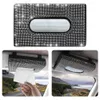 Ny bilvävnadslåda Sun Visor ryggvävnad Box White Black Red Pink Diamondstudded Girl Car Accessories Bling Tissue Box1255696