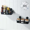 KLX High quality bathroom Vacuum Strong Suction cup shelf Kitchen Punch free No trace Spice rack home Storage makeup organizer 210705