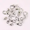 400Pcs 10 12 14 16mm Silver Plated Alloy Lobster Clasp Hooks Fashion Jewelry Findings For DIY Bracelet Chain Necklace319S