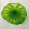 Modern Lamp Green Yellow Orange Wall Mounted Plate Murano Glass Platters for Home Hanging Decorative Art Diameter 20 to 45 CM