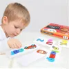 Montessori för barn Matematik Utbildning Toys Counting Wood Sticker Kids Number Cognition Birthday Gift1933927