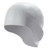 Copriorecchie paraorecchie protettive in gomma Cuffia da nuoto per adulti Donna Uomo Ragazza Giovani Capelli lunghi Cappello impermeabile Flessibile 100% silicone traspirante Cuffia da mare per piscina