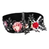 Ceintures 2021 ceinture large dames en trois dimensions fleur Sexy décoration mince élastique Jacquard ceinture