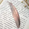 Lesezeichen Kreative Silber Gold Farbe Metall Feder Chinesischen Stil Vintage Marker Schöne Coole Buch Marker Schulbedarf