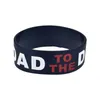 1PC Road to The Dream Silicone Wristband 1 Inch Wide Flexible And Strong Fashion Jewelry Black