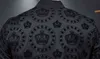 Crown Vintage Jacket Men Spring S Koreanska Slim Club Outfit Bomber Black Print Jaqueta Masculina 211214