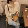 Heavy Work Flower Embroidery Blouse Women Court Style Lantern Long Sleeve Single Breast Blusas Ol Slim Shirt Spring 210422