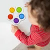 Cute Finger Exercise Board Push Dimple Sensory Toy Antistress Silicone Decompression Toy for Kids Adult Gifts