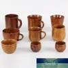 Copo de madeira de estilo japonês Criativo Jujuba de madeira de isolamento de madeira xícara de chá de madeira copo de café bebendo café pires conjuntos de preço de fábrica