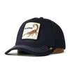 Custom 5 painel Curved Brim Baseball Cap Good Delicate Animal Borderyery Alacran Scorpion Mesh Trucker Hat de Breathable Ambos para homens 7291651