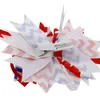 Grosgrain ribbon bows hair clip wide elastic knit headband for July 4 designs America accessories