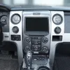 フォードF150ラプター13-14のためのカーボンファイバーセントラルコンソールスイッチボタンカバートリム