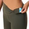 Meninas de garotas de cintura alta perneiras de ioga com bolsos-tumme-tummy non ver atrav￩s do treino atl￩tico Running Yoga Pants155f