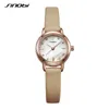 Sinobi 2020 Moda Relógios Mulheres Top Marca Luxo Diamante Relógio Senhoras De Couro Quartzo Pulso de Pulso de Relógio Relógio Reloj Mujer Q0524