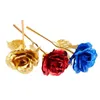 2021 Simulation Eternity 24K Gold Foil Rose Flower Rainbow Valentine'S Day Romantic Flower Wedding Gift Beautiful LED Luminous