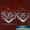 Customized crystal dMR MRS Love Heart Wedding souvenirs Centerpieces Favors and Gifts LZ0054