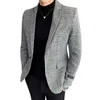 Autum British Style мужская пиджака куртка клетчатая куртка повседневная тонкий костюм куртка мужчины бизнес формальная в кискулина блейзер весов костюм homme 210527