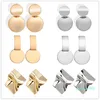 Trendy Fashion Elegant Metal Hoop Earring Woman 2019 New Vintage Gold Color Cheap korean Statement Drop Earrings Accessories Brincos