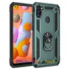 Casos de anéis magnéticos para Samsung A11 Grau militar Híbrido Hybrid Hard TPU CHOOFPE à prova de choque