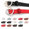 Bälten 2021 Candy-Colored Women's Belt Stilig Kärleksknapp Dekorerad Jeans Klänning för Kvinnor Koreansk Fashion