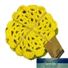 Épurateur de vaisselle Lavable Scourer Nettoyage de cuisine Scrubby Fil de coton Crochet Tricoté à la main Lavette Réutilisable Gant de toilette Pot Scrubbies Prix usine conception experte