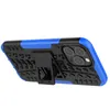 2IN1デュアルレイヤーIPhone 11 12 13 15 15 Pro Max Samsung S21 Defender Back Shockproof Kickstandカバー用のデュアルレイヤーケース