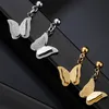 Butterfly Ohrringe Allergie kostenlos Edelstahl Charme Hengst Ohrringe für Frauen Modeschmuck und Sandy