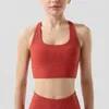 Yoga Outfits Unterwäsche Kreuz Zurück Camis Laufen Fitness Stoßfest Sport BH Gepolsterte Tank Tops Gym Kleidung Frauen Dame Hemd Tshir6906669