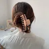 Grandes pinces à cheveux, Barrette géométrique couleur bonbon, épingles à cheveux élégantes en acrylique, queue de cheval, pince de bain, accessoires pour cheveux