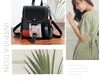 Luxurys Designers Bags Female Multifunctional Backpack New Korean Backpacks Soft Leather Leisure Schoolbags Fashion Travel Bag Large Capacity Schoolbag Color 5