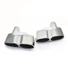 1 Paar H-Stil 304 Edelstahl-Auspuff-Schalldämpfer Taitip-Rohr Silber für BENZ S-Klasse W221 S320 S350 Update S65 Car Back System