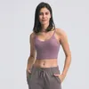 L083 Joga Tank Tops Sports Bra strój VSHAPE SCIRT SECK GYM KEDEM FITNESS TOP SEKSY BIELNY Z WYSOMNĄ PAD PAD KOBIETY TANK6294595