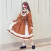 Handgjorda spetsar lolita klänning mode kvinnlig japansk stil söta ruffles med båge f2204 casual klänningar