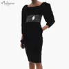 Mode Chic Svart Velvet Bälte Mini Klänning Pocket Design Elegant Diamant Brosch Celebrity Party Vestido 210527