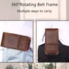 Universal Leather Vertical Waist Cases Belt Clip Holster Pouch Carrying Bag For 3.5-6.8 inch Phone iPhone 15 14 13 12 Pro Max Samsung S22 S23 S24 Ultra Huawei MOTO LG