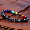 Beaded Strands Vintage Men Jewelry Buddhism Tibetan Bracelet Homme 7 Chakra Prayer Strand Bracelets Drop Trum22