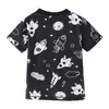 Est Summer Boy Vêtements Ensemble Enfants Rockets Fashion S Costume Enfants Outfit Coton Tops + Shorts 2 -7 Année 210529