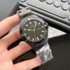 Nya mode män automatiska mekaniska dubbelkalender klocka rose guld rostfritt stål safir svart keramisk bezel klockor 40mm