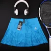 Joupes de tennis pour femmes avec du tennis pour femmes courtes intégrées skorts jupe de fitness féminin