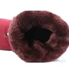 Designer snöstövlar vattentät fotled för kvinnliga vinterskor stövlar plysch varma
