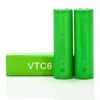 High Quality VTC6 IMR 18650 Battery with Green Box 3000mAh 30A 3.7V High Drain Rechargeable Lithium Vape Mod Box Battery For Sony In Stock