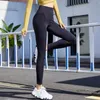 Falla kvinnlig mode hög elasticitet svart gym träning leggings flickor midja push up fitness kvinnor leginsy damskie 210604