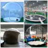 Customized Bubble House Dome Inflatable Sky Hotel Tent Brown And Clear Color Party Room Family Camping Backyard With Refresh blower