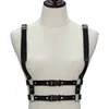 Leather Harness Goth Punk Body Chain For Women Garters Strap Bondage Halterneck Collar Gothic Waist Shoulder Necklace Harajuku Pendant Neckl