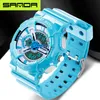 العلامة التجارية الجديدة Sanda Fashion Watch LED Digital Watch G Outdior Multi-Upictions Multiproof Military Watch Watch Watch Relojes Hombr185U